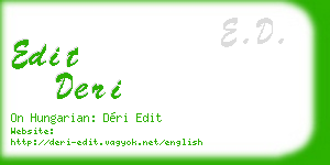 edit deri business card