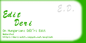 edit deri business card